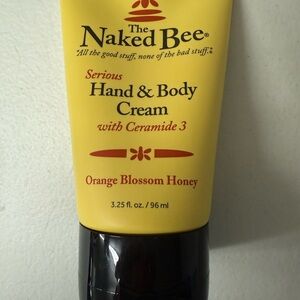 The Naked Bee Orange Blossom Honey ~ Hand & Body Cream with Ceramide 3